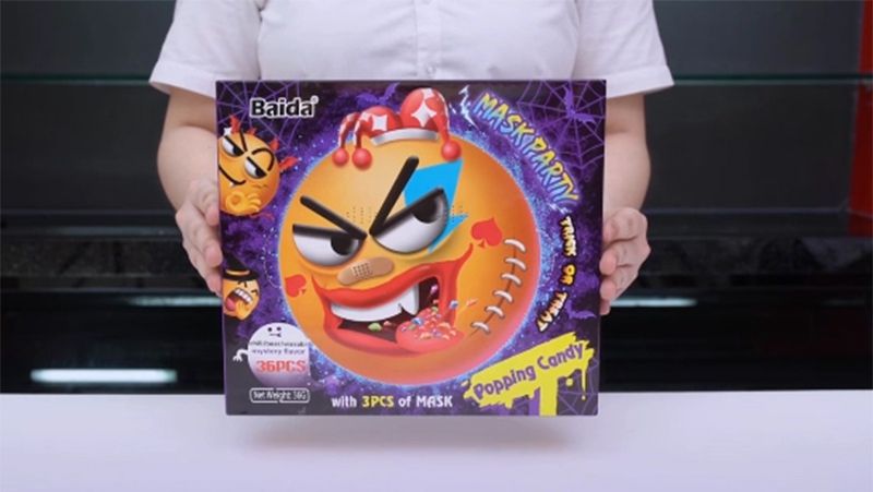 Popping Candy With 3pcs Of Masks